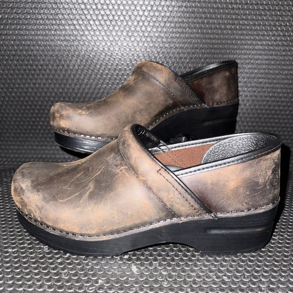Dansko Brown Leather Clogs